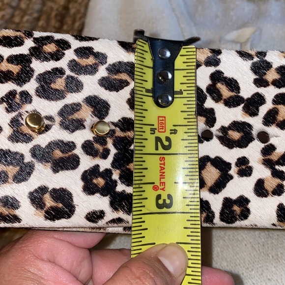 Ann Taylor thick animal calf hair belt - Picture 4 of 8